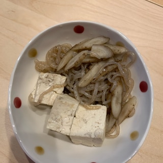 豆腐とゴボウの煮物